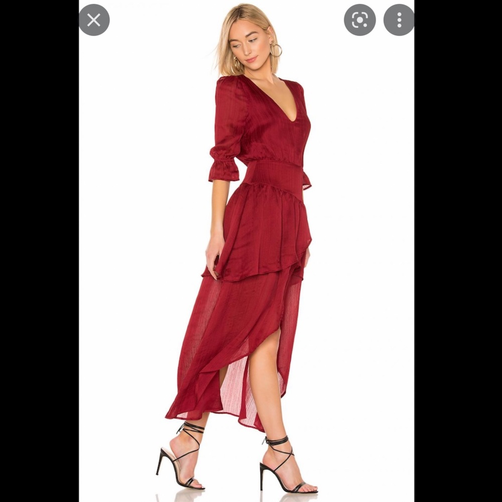 X REVOLVE Onel Dress in Crimson Red